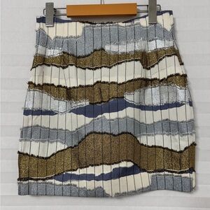 Dior Metallic Wave Mini Skirt